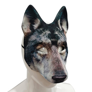 Nouveau Masque de Loup Intégral HLC pour Fête d'<span class=keywords><strong>Halloween</strong></span>, Masque de Loup Amusant pour Défilé du Mardi Gras, Mascarade, Cosplay, Fêtes et Nouveautés - Product Image 3