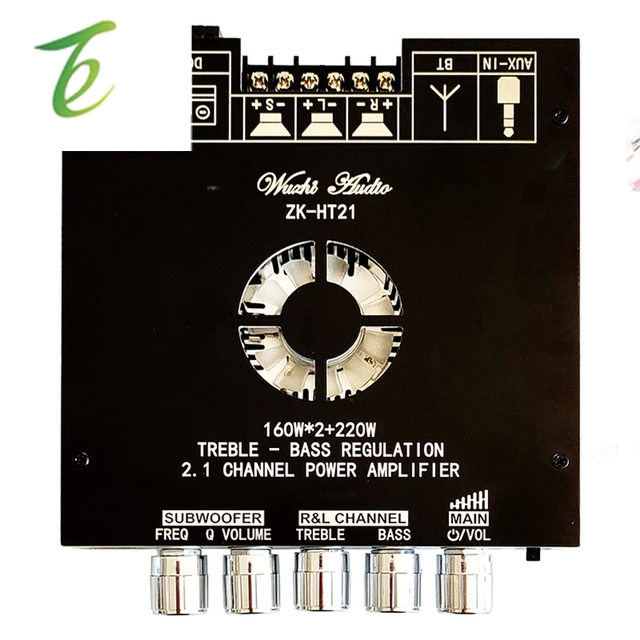 2.1-channel TDA7498E Bluetooth digital power amplifier module, high and low frequency subwoofer 160WX2+220W