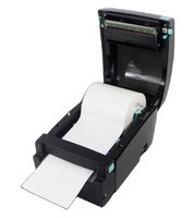 Printer Label Thermal Tanpa Liner Godex DT4L 4 Inch 203dpi dengan Pemotong Terintegrasi, USB, Ethernet untuk Retail, Makanan, dan Logistik
