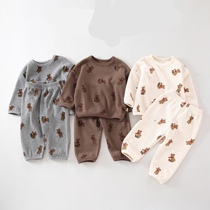 Conjunto de Ropa Personalizada 2022 para Bebés y Niños, de Algodón Waffle, con Manga Larga y Etiqueta - Product Image 6