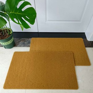 Tapete de Entrada para Exteriores, Imitación Fibra de Coco, Color Sólido, Lavable, Plegable y Cortable, Marca Vast Ocean - Product Image 2