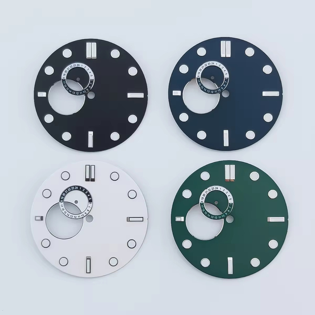 32mm Stainless Steel Waterproof Sterile Dial Fit for NH39 Movement Hollow Out OEM Custom Logo Automatic Watch Parts
