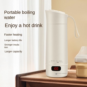 Bouilloire électrique sans fil portable entièrement automatique en acier inoxydable 1,2 L avec contrôle numérique de la température pour usage domestique - Product Image 5