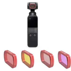 Filtro de mergulho para câmera de bolso osmo, filtros mgenta vermelhos amarelos e subaquáticos de bolso para dji osmo