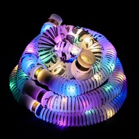Tube Pop lumineux de 20cm, jouets pour enfants, jouets scintillants pour Halloween, fête de noël, bâtons lumineux, jouets extensibles de retour