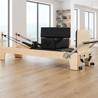 REAP Lit de Pilates en bois de chêne de haute qualité et durable pour la maison, le yoga et l'entraînement corporel