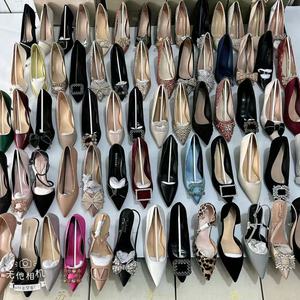 HL-099 Exceso de Producción de Fábrica, <span class=keywords><strong>Zapatos</strong></span> de Vestir de Tacón Alto de Lujo para <span class=keywords><strong>Mujer</strong></span>, de Alta Calidad, <span class=keywords><strong>Baratos</strong></span>, en Colores, Tallas y Estilos Variados - Product Image 1