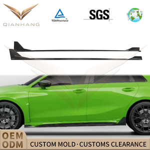 Pour RS3 8Y 2021+ : Jupes latérales en fibre de carbone sèche style SQ, extensions de bas de caisse en carbone préimprégné pour <span class=keywords><strong>Sportback</strong></span> et berline - Product Image 2