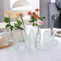 Décoration de table de mariage pour salon, design moderne, vase en verre