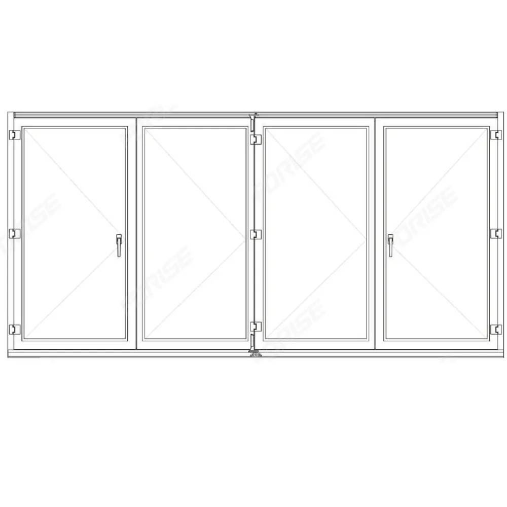 Bi Folding push-pull Doors UPVC Window and Door System FLAT push=pull door hardware system automatic