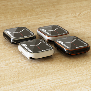 Étui rigide Compatible avec <span class=keywords><strong>Apple</strong></span> watch 7 41mm 45mm avec protecteur d'écran en verre trempé Ultra-mince HD couvercle de protection transparent - Product Image 4