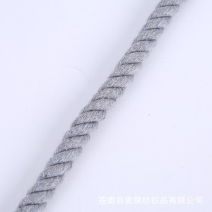 Corde en coton 5-20 mm ronde à trois brins pour la fabrication de sacs, textiles de maison, sur mesure - Product Image 2