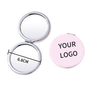 Custom Print Logo Cute Acrylic Pocket Round Mini Make up Hand <b>Mirror</b> for Makeup Small Vanity <b>Mirror</b> - Product Image 1