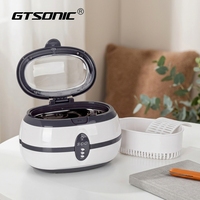 GTSONIC VGT-800 Electric Portable Ultrasonic Cleaner for Jewelry Glasses Watches Rings Dentures Aligners Retainers Household Use