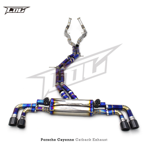 Boska Système d'échappement Catback pour <span class=keywords><strong>PORSCHE</strong></span> <span class=keywords><strong>Cayenne</strong></span> 3.0T 2019-2023 Silencieux de tuyau d'échappement en titane Contrôle de soupape d'échappement - Product Image 2