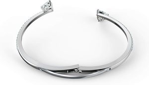 <strong>Swarovski</strong> Mesmera Collection Gold <strong>Bangle</strong> Heart White - Product Image 3