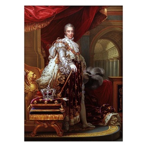 Dipinto a Olio Classico Fatto a Mano su Tela: Figura di <span class=keywords><strong>Re</strong></span> Carlo in Stile Corte Reale - Product Image 1