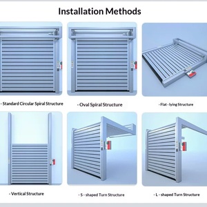 <span class=keywords><strong>Porte</strong></span> rapide automatique à enroulement rapide, moderne, robuste, turbo, isolée thermiquement, en aluminium, sur mesure pour atelier et entrepôt - Product Image 4
