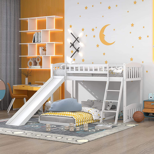 Estructura de <span class=keywords><strong>Cama</strong></span> Literas de Madera de Pino Maciza Moderna para Niños y Niñas al por Mayor - Product Image 1