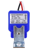 AS-10 automatique marche arrêt photocellule interrupteur de lampadaire étanche capteur de contrôle Photo interrupteur DC 12V 24V AC 110V 220V 50-60Hz 10A