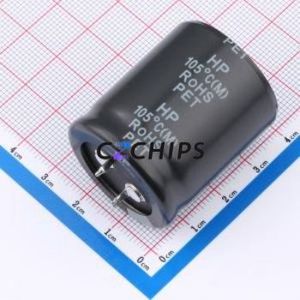 330UF450V30x35HP Snap-in Aluminum Electrolytic Capacitor Through hole Component (THT),D30xL35mm 330uF 20% 450V 10mm - Product Image 2