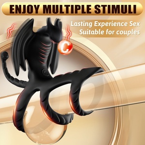 Không Dây Điều Khiển Từ Xa Bay Rồng Khóa Vòng Sexy Đường Phố Người Đàn Ông Phụ Nữ Của Rung Tay Áo Chống Chụp Chậm Trễ Vòng Máy Rung - Product Image 3