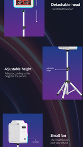 Ligero 15,6 "Pantalla táctil Fotomatón Máquina Selfie Trípode Dslr Fotomatón Kiosco con <span class=keywords><strong>dos</strong></span> luces de relleno y tiras de luz RGB - Product Image 6