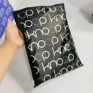 Matte <b>Black</b> Mailer <b>Bags</b> with Silver Printing Custom Branded Shipping <b>Bags</b> for Premium Products for <b>Small</b> Business - Product Image 2