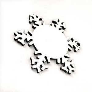 Adorno de Navidad Mdf de sublimación en blanco personalizado para venta al por menor y al por mayor - Product Image 5