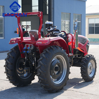 Tracteurs à roues à haute productivité tracteur de transport de récolte agricole tracteurs multifonctionnels 4WD 80 HP prix du cultivateur