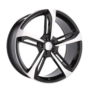 Jantes en Alloy 18 Inch 18x8J 5 Holes Silver Five Spokes Cast Wheels Pour <span class=keywords><strong>Audi</strong></span> A1 A3 A4 <span class=keywords><strong>A5</strong></span> A6 A7 A8 Q2 Q3 Q5 Q7 Q8 S3 S4 S5 S6 S7 S8 - Product Image 3