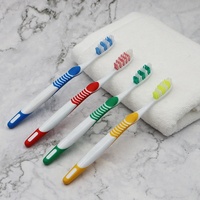Brosse à dents pour adultes à poils moyens antidérapante, personnalisable, vente en gros, paquets de brosses à dents