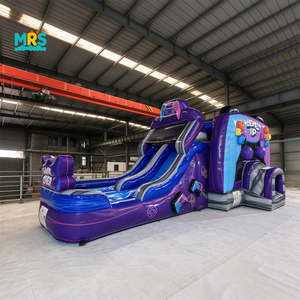 Tobogán Acuático Inflable Gigante <span class=keywords><strong>de</strong></span> Videojuegos, Tobogán Acuático <span class=keywords><strong>de</strong></span> PVC con Control Remoto para Niños, <span class=keywords><strong>Parque</strong></span> <span class=keywords><strong>de</strong></span> Diversiones, Alquiler para Fiestas al Aire Libre - Product Image 2