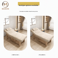 Table de massage pliable ergonomique en bois massif Mason, confortable et portable, pour salon de beauté et spa, design moderne, usage commercial