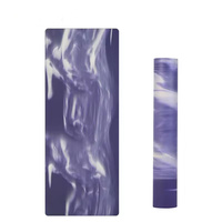 Tapis de yoga pliable en daim ZENJOY, professionnel, personnalisé, écologique, recyclé, antidérapant, extra épais, en caoutchouc naturel