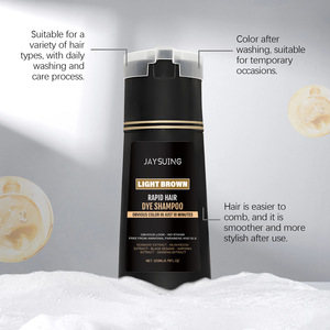 Vente en gros JAYSUING formule douce contrôle de l'huile lisse et rafraîchissante 2-en-1 shampooing de <span class=keywords><strong>teinture</strong></span> pour cheveux réparateur pour hommes - Product Image 5