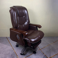 Accoudoir en bois réglable de haute qualité, chaise de bureau pivotante en cuir, accoudoir en bois, offre spéciale, vente en gros