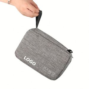 Bolsa de Aseo de Viaje Promocional, Bolsa de Almacenamiento de Cosméticos Portátil con Logotipo Personalizado para Hombres de Negocios - Product Image 1