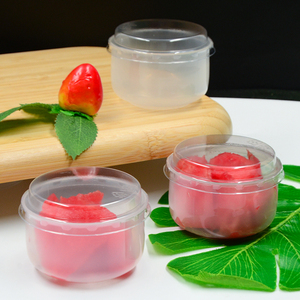 Muy lindo 130Ml taza de pudín pequeña resistente a altas temperaturas grado alimenticio PP sin olor caramelo <span class=keywords><strong>Biggie</strong></span> Cup Matcha Custard Jelly - Product Image 4