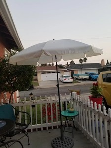 Sombrillas de <span class=keywords><strong>Patio</strong></span>, sombrilla para piscina al aire libre, sombrilla de mercado con <span class=keywords><strong>6</strong></span> costillas, botón de inclinación para cubierta, <span class=keywords><strong>patio</strong></span> trasero, jardín - Product Image 6