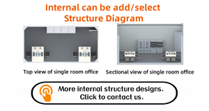 Sinh Thái 20ft 40ft nhà Modular container nhà 2 phòng ngủ sang trọng prefab nhà làm từ container - Product Image 5