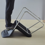 Chaise de bureau, de salle de réunion, de formation du personnel et de visiteur, empilable, avec cadre en chrome poli et assise en tissu hautement élastique
