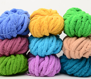 Charmkey - Hilo de Chenilla <span class=keywords><strong>Grueso</strong></span> y Súper Suave de Poliéster <span class=keywords><strong>para</strong></span> <span class=keywords><strong>Tejer</strong></span> a Mano, Venta al por Mayor - Product Image 2