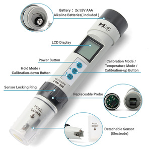 <span class=keywords><strong>HM</strong></span> Digital 4 en 1 COM300 Probador de calidad del agua de plástico impermeable OEM PH /<span class=keywords><strong>TDS</strong></span>/EC Meter - Product Image 2