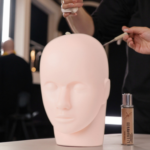 3D Silicone Face Mannequin <b>Head</b> Soft PMU Practice Skin for Microblading Tattoo <b>Training</b> - Product Image 1