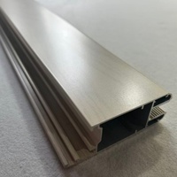Profilé en aluminium extrudé léger de forme élégante certifié ISO9001 pour fenêtres et portes