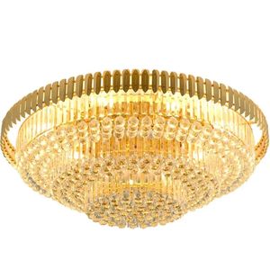 Candelabros de oro de nuevo estilo, iluminación moderna para sala de estar, bola de cristal dorada, lámpara de techo redonda - Product Image 4