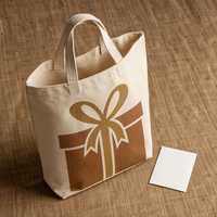 Expédition Rapide ou Personnalisée : Étui Textile Flocon de Neige de Noël en Toile Naturelle, Lot International, Emballage Personnalisé pour Transporteur