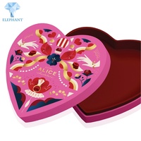 Luxe chocolade doos met hartvormig ontwerp, aangepaste logo, voor bruiloft, liefde, Valentijnsdag