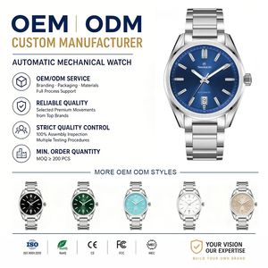 <span class=keywords><strong>Reloj</strong></span> Mecánico Automático Luminoso para Hombre, Personalizado OEM, Fabricante de Relojes de Acero Inoxidable con Zafiro, <span class=keywords><strong>Marca</strong></span> Privada - Product Image 1